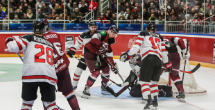 FOTO: Latvija - Kanāda 0:2 