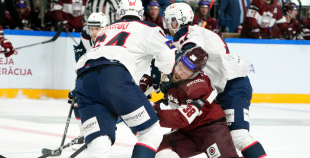 Latvijas izlase pirmajā spēlē atzīst Norvēģijas pārākumu