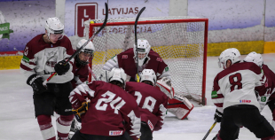 FOTO: Latvija U-18 - Latvijas U20 B komanda 2:1