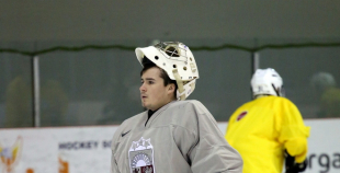 Latvijas U20 hokeja izlases treniņš