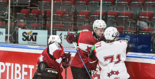 FOTO: U-18 izlases kandidātu savstarpējais mačs 