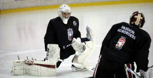 Latvijas hokeja izlases treniņš 06.03.2017.