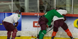 Nosaukts Latvijas nacionālās hokeja izlases sastāvs pēdējām pārbaudes spēlēm ar Šveici