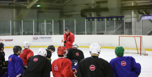 FOTO: U-20 izlases pirmais treniņš pirms novembra turnīra Ventspilī 