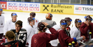 FOTO: Latvijas izlases treniņš (07.05.2018)