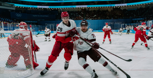 Latvijas hokeja izlase noslēdz olimpisko hokeja turnīru