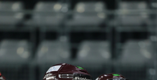 FOTO: Latvijas izlases treniņš Seržī ledus arēnā 