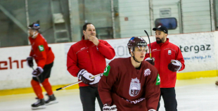FOTO: Latvijas izlases kandidāti uzsāk otro treniņnometnes nedēļu 