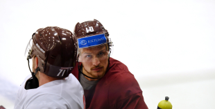 FOTO: Latvijas izlases treniņš (07.05.2018)