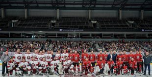 Hokeja leģendu spēles pamatlaiks noslēdzas ar draudzīgu neizšķirtu