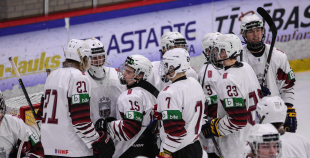 FOTO: Latvija U-18 - Kazahstāna U-18 1:0