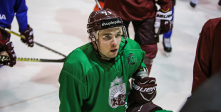 Latvijas izlases treniņš pirms došanās uz Franciju 