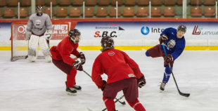 FOTO: Latvijas U-20 izlases treniņš (03.12)