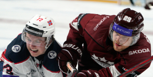 Latvijas izlase pirmajā spēlē atzīst Norvēģijas pārākumu