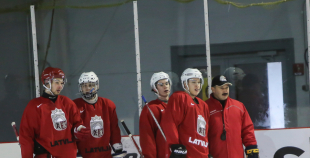 FOTO: U-20 izlases pirmais treniņš pirms novembra turnīra Ventspilī 