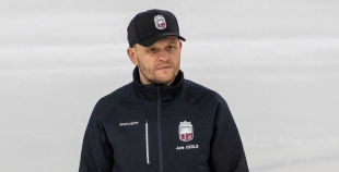 FOTO: Latvijas U-18 hokeja izlases treniņš