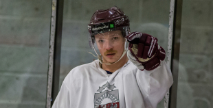 FOTO: Latvijas izlases treniņš "Volvo ledus hallē" (09.04.)