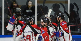 FOTO: "Kurbads" pagarinājumā izcīna uzvaru Latvijas čempionāta pirmajā finālspēlē