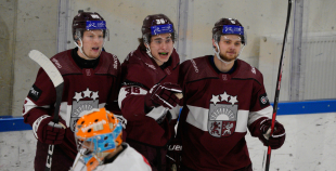 Latvijas nacionālā izlase vēlreiz uzvar Austriju