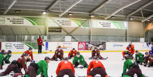 FOTO: Latvijas izlases treniņš pirms došanās uz Dāniju