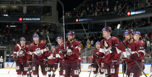 Latvijas izlase pirmajā spēlē atzīst Norvēģijas pārākumu