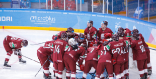 Lieliska otrā trešdaļa Latvijas studentiem sagādā uzvaru pār Šveices izlasi
