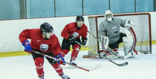 FOTO: Latvijas U-20 izlase uzsāk treniņnometni pirms pasaules čempionāta Francijā 