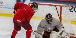 FOTO: Latvijas U-20 izlases treniņš (03.12)
