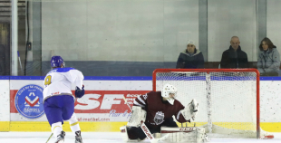 FOTO: Latvija - Kazahstāna (2:3 pēcspēles metienos)