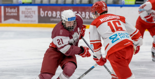 Latvijas U-18 hokeja izlase U-20 Četru nāciju turnīru sāk ar neveiksmi
