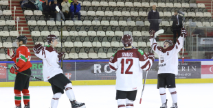 FOTO: Latvija - Ungārija (4:1)