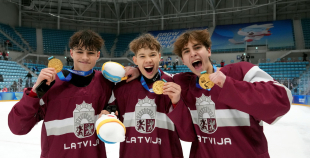 Latvijas 3x3 hokeja izlasei zelta medaļas!