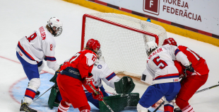 FOTO: Dānija - Norvēģija 5:3