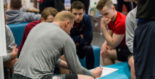 Latvijas hokeja izlase “Akropoles” ledus arēnā aizvadījusi pēdējo treniņu pirms došanās uz pasaules čempionātu 