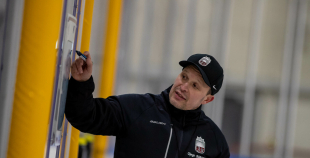 FOTO: Latvijas U-18 hokeja izlases treniņš