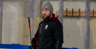 FOTO: Latvijas U-18 hokeja izlases treniņš