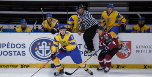 FOTO: Latvijas klubu izlase ar 9:2 sagrauj Ukrainas U-20 komandu