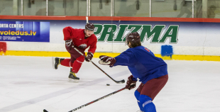 FOTO: Latvijas U-20 izlases treniņš (03.12)