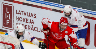 FOTO: Dānija - Norvēģija 5:3