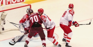 FOTO: Latvija - Dānija (1:0)