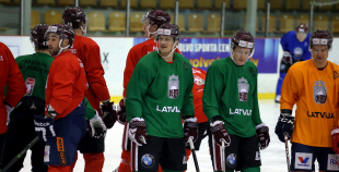 Latvijas hokeja izlases treniņš 06.03.2017.