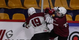 FOTO: Latvija U-18 - Latvijas U20 B komanda 2:1