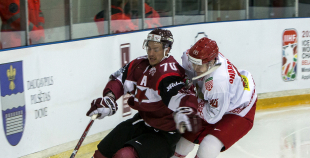 EHC: Latvija - Baltkrievija 1:0