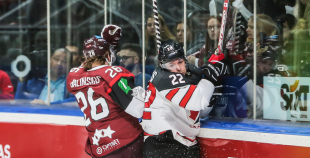 FOTO: Latvija - Kanāda 0:2 