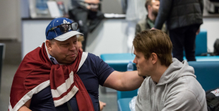 Latvijas hokeja izlase “Akropoles” ledus arēnā aizvadījusi pēdējo treniņu pirms došanās uz pasaules čempionātu 