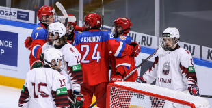 FOTO: Latvija U-18 - Krievija U-18 1:5