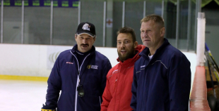 Latvijas U20 hokeja izlases treniņš