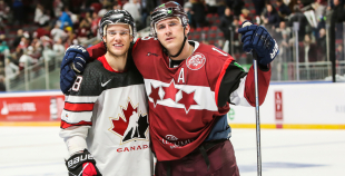 FOTO: Latvija - Kanāda 0:2 