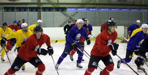 2016 Latvijas U20 hokeja izlases treniņš